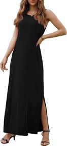 img 3 attached to GRECERELLE Sleeveless Racerback Dresses Black Medium Women's Clothing ~ Dresses