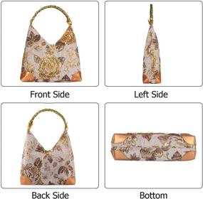 img 2 attached to Embroidery Embroidered Handbag Shoulder Vintage Bag Women's Handbags & Wallets : Shoulder Bags