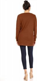 img 2 attached to Stay Cozy With Women'S Long Sleeve Tunic Tops: Perfect For Fall And Winter With Casual Pullover, Crew Neck And Loose Fit For Daily Wear