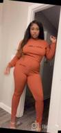 img 1 attached to Ribbed Crop Top And Skinny Pant Women'S Sweatsuit Set - Jogger Tracksuit With Long Sleeves review by Ben Jacobson