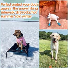 img 2 attached to 🐾 Hcpet 2PCS Dog Boots for Hot Pavement - Breathable Dog Shoes for Medium Large Dogs, Anti-Slip Puppy Booties with Reflective Straps - Paw Protector for Better SEO