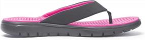 img 1 attached to Women'S Flip Flops: Comfort Thong Sandals With Arch Support For Beach Days