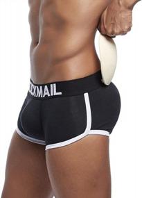 img 1 attached to Enhance Your Bulge With Jiyaru Men'S Padded Cotton Boxer Briefs - Soft And Supportive Trunks