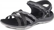 grition women's wide adjustable hiking sandals - perfect for outdoor and water activities logo