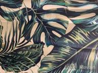 img 1 attached to LIVILAN Tropical Shower Curtain, Green Shower Curtain, Plant Shower Curtain, Leaf Shower Curtain, Botanical Shower Curtain Set With 12 Hooks, 72X84 Inches, Jungle Bathroom Decor review by Mike Lawler