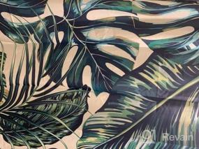 img 5 attached to LIVILAN Tropical Shower Curtain, Green Shower Curtain, Plant Shower Curtain, Leaf Shower Curtain, Botanical Shower Curtain Set With 12 Hooks, 72X84 Inches, Jungle Bathroom Decor