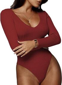 img 2 attached to 👗 Stretchy Women's Jumpsuits Bodysuit – Weigou Collection