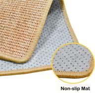 🐱 premium sisal cat scratching mat: durable floor rug for cats with replacement sisal posts - size 11.8 x 15.7 logo