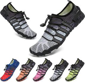 img 4 attached to Women Water Barefoot Quick Dry Exercise Women's Shoes ~ Athletic