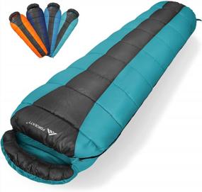 img 4 attached to 3 Season 50-77℉ Forceatt Lightweight Mummy Sleeping Bag For Adults & Teens, Perfect For Backpacking/Hiking/Outdoor Activities In Spring, Summer And Fall.