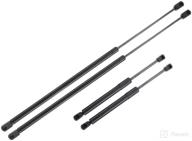 🔧 high-quality set of 4 rear window glass and tailgate lift support gas struts spring for chevrolet trailblazer gmc envoy oldsmobile saab isuzu buick: ultimate durability and functionality logo