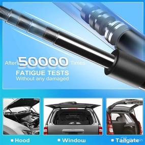 img 1 attached to 🔧 High-Quality Set of 4 Rear Window Glass and Tailgate Lift Support Gas Struts Spring for Chevrolet Trailblazer GMC Envoy Oldsmobile Saab Isuzu Buick: Ultimate Durability and Functionality