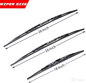 img 2 attached to 🚗 OTUAYAUTO Full Size Land Rover Range Rover Front and Rear Windshield Wiper Blade Kit - DKC000040 LR012047 Replacement