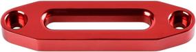 img 2 attached to 🔴 High-Grade Aluminum Hawse Fairlead for ATV UTV Truck - Astra Depot Red 4 4/5", compatible with KFI Ramsey 3000lbs-4000lbs Synthetic Winch Rope