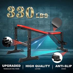 img 1 attached to Get In Shape With OppsDecor 5 In 1 Adjustable Weight Bench Set For Full Body Workout