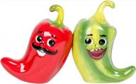 🌶️ pacific giftware 1 x hot chili peppers magnetic salt & pepper shakers s/p - add spice to your kitchen with stylish magnetic shakers! logo