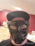 img 1 attached to Adjustable Tactical Skull Full Face Mask For Airsoft Paintball Cosplay Costume Party Hockey - ATAIRSOFT Protective Gear review by William Pacino
