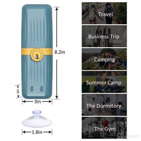 img 1 attached to Ultimate Portable Camping Toothbrush: Multifunction Mounted Oral Care Solution