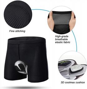 img 2 attached to Men'S Cycling Underwear Shorts: JEPOZRA 3D Padded Bike Shorts, Breathable & Quick Dry!