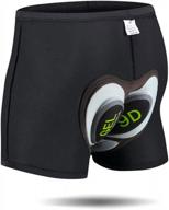 men's cycling underwear shorts: jepozra 3d padded bike shorts, breathable & quick dry! logo