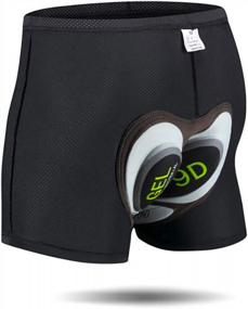 img 4 attached to Men'S Cycling Underwear Shorts: JEPOZRA 3D Padded Bike Shorts, Breathable & Quick Dry!