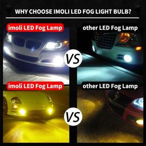 img 2 attached to 2PCS H11 LED Fog Light Bulb Imoli H8/H9 Car Kit - 6000K/3000K Dual Colors, 12SMD 3570 Chips 4000LM/Set, Fanless IP67 Waterproof