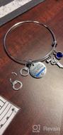 img 1 attached to 👮 CENWA Police Wife Police Mom Jewelry: Stylish Thin Blue Line Bracelet - Perfect Leo Police Academy Gift for Backing The Blue review by Shah Jones