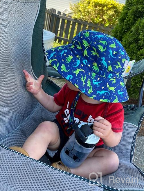 img 1 attached to Protect Your Child's Skin with JAN & JUL Aqua-Dry 🧢 GRO-with-me Adjustable Sun-Hats – UV Protection for Babies, Toddlers, and Kids review by David Ramirez