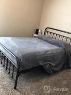 img 1 attached to Full Dark Copper Metal Bed Frame W/Headboard & Footboard - No Box Spring Needed! review by Jim Fuhrer
