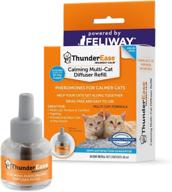 🐱 enhance harmony and reduce cat conflict with thunderease multicat calming pheromone diffuser refill – powered by feliway (30 day supply) logo