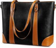 👜 s zone genuine leather shoulder capacity women's handbags & wallets: the ultimate satchels collection логотип