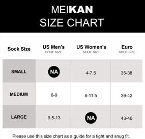 img 3 attached to Ultimate Comfort And Support: MK MEIKAN Athletic Hiking And Running Socks For Men And Women - 3 Pairs
