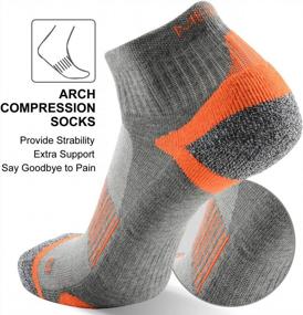 img 1 attached to Ultimate Comfort And Support: MK MEIKAN Athletic Hiking And Running Socks For Men And Women - 3 Pairs