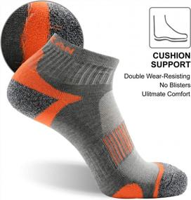 img 2 attached to Ultimate Comfort And Support: MK MEIKAN Athletic Hiking And Running Socks For Men And Women - 3 Pairs