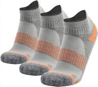 ultimate comfort and support: mk meikan athletic hiking and running socks for men and women - 3 pairs logo