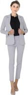 professional and stylish: marycrafts women's business blazer and pant suit set for the workplace logo