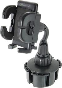 img 4 attached to 📱 Bracketron Cup-iT Cup Holder Mount Phone Cradle - Hands-Free & Law-Compliant for iPhone X, 8 Plus, 7, SE, 6s, 6, 5s, 5, Samsung Galaxy S9, S8, S7, S6, S5, Note, Google Pixel 2 XL, LG Nexus, Sony & more (UCH-101-BL)