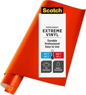 🔶 scotch extreme premium vinyl, 12 x 24 in, ideal for outdoor & automotive projects, highly durable in harsh conditions, vibrant orange (vin-ex-borg) логотип