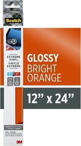 img 3 attached to 🔶 Scotch Extreme Premium Vinyl, 12 x 24 in, Ideal for Outdoor & Automotive Projects, Highly Durable in Harsh Conditions, Vibrant Orange (VIN-EX-BORG)