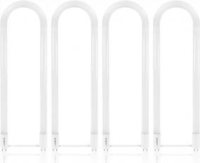 img 4 attached to Upgrade To Efficient And Energy-Saving Lighting With Luxrite U Bend LED Tube Light (4 Pack)