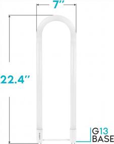 img 1 attached to Upgrade To Efficient And Energy-Saving Lighting With Luxrite U Bend LED Tube Light (4 Pack)