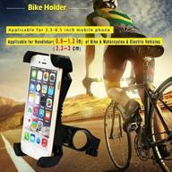 📱 convenient phone holder for u bike: amoner motorcycle & bicycle handlebar mount fits iphone 13 pro max, galaxy s22, and more (4.7'' - 6.5'' cellphone) логотип