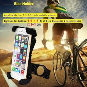 img 4 attached to 📱 Convenient Phone Holder for U Bike: Amoner Motorcycle & Bicycle Handlebar Mount fits iPhone 13 Pro Max, Galaxy S22, and More (4.7'' - 6.5'' Cellphone)