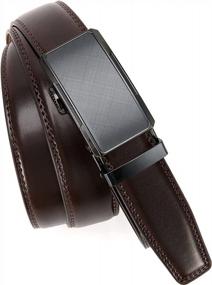 img 1 attached to CHAOREN Click Belt For Men - Mens Dress Belt 1 1/4" Ratchet Belt - Micro Adjustable Belt Fit Everywhere