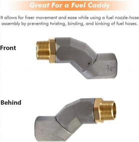 img 2 attached to ABIGAIL 1 PCS 3/4" Fuel Transfer Hose Swivel Connector - 360° Rotating For Nozzle Multi Plane Swivel