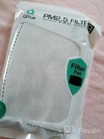 img 7 attached to QiYue 100 PM 2,5 фильтр с активированным углем, маска для шеи, гетры с 5-слойной карманной вставкой, замена для женщин и мужчин