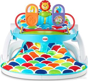 img 4 attached to Fisher-Price Deluxe Sit-Me-Up Floor Seat - Toy-Tray Happy Hills