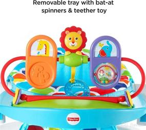 img 1 attached to Fisher-Price Deluxe Sit-Me-Up Floor Seat - Toy-Tray Happy Hills