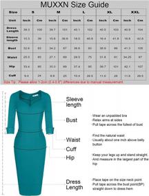 img 2 attached to Look Chic And Professional In MUXXN Women'S Sweetheart Neck Pencil Dress