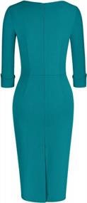 img 3 attached to Look Chic And Professional In MUXXN Women'S Sweetheart Neck Pencil Dress